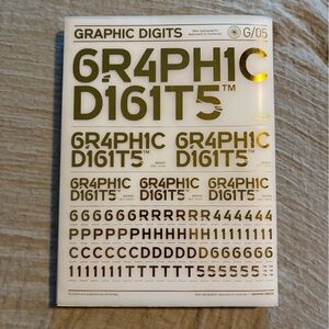Graphic Digits: New Typographic Approach to Numerals- Viction:ary Softcover Book